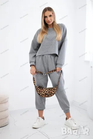 Дамски вискозен комплект суичър + панталон Amour, 9цвята , снимка 13 - Комплекти - 47561135