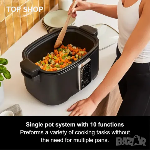 Мултифункционален мултикукър Morphy Richards 10 в 1,6,5 л,1350 W,черен, снимка 2 - Мултикукъри - 49938071