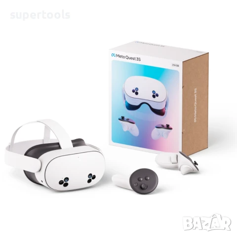 Продавам Meta Quest 3S 256GB, VR очила (бяло/черно, игрална система „всичко в едно“), снимка 1