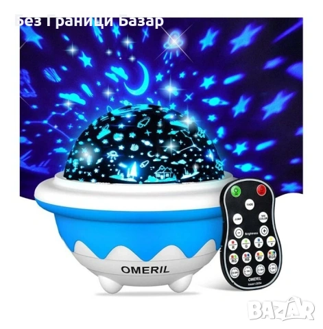 Нова Детска Нощна Лампа Проектор С Таймер И Дистанционно за стая дете