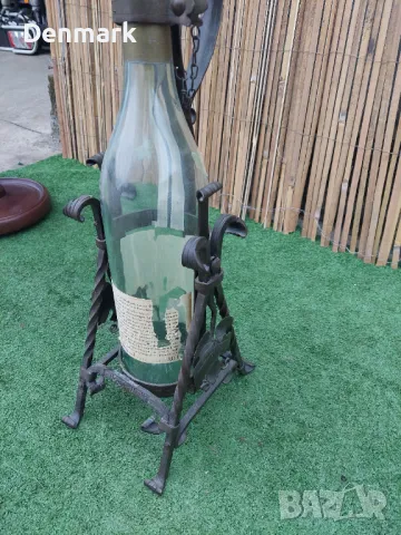 Шише със люлка ковано желязо, снимка 2 - Други ценни предмети - 48869923