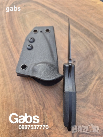 Компактен тактически нож FOX Aka Elmax,фултанг с кания Kydex, снимка 12 - Ножове - 53377127