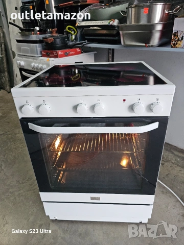 готварска печка с керамичен плот Electrolux 