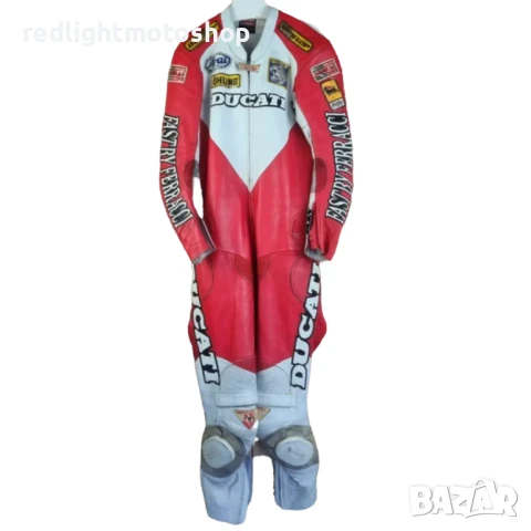 📌 5250 Ducati Цял мъжки кожен мото екип | Размер 56 | 200 лв