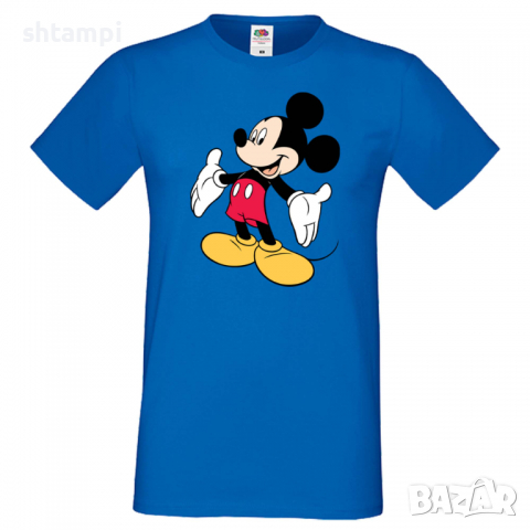 Мъжка тениска Mickey Mouse 7 Подарък,Изненада,Рожден ден, снимка 2 - Тениски - 36576508