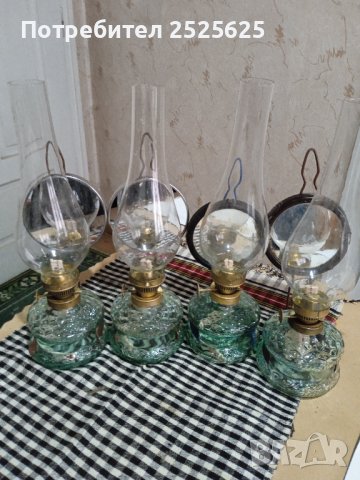 Старинни газени лампи - 4 броя