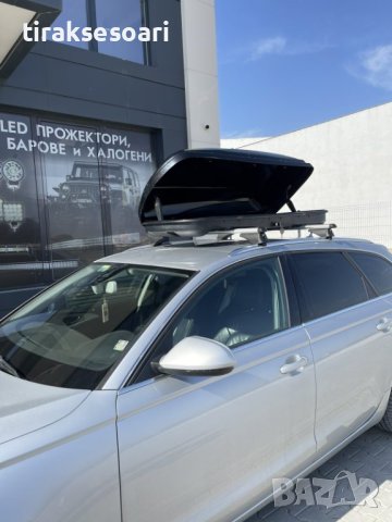 Автобокс (кутия, багажник) 380L – T186B Черен, снимка 2 - Аксесоари и консумативи - 43000017