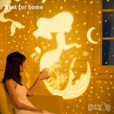 Детска нощна лампа с 6 прожекционни плаки- Joernso, снимка 4 - Детски нощни лампи - 48016145