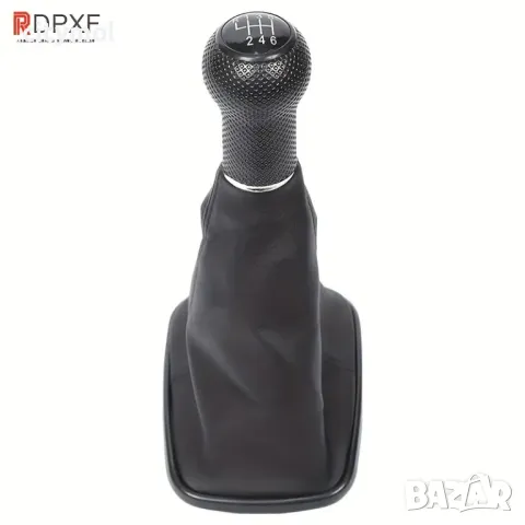 Кожен маншон с топка за скоростен лост Golf IV 1998-2004, Bora, Leon, Toledo - 6 скорости