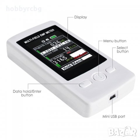 EMF измервател RF гаус метър 2000mG, снимка 4 - Други инструменти - 33332189