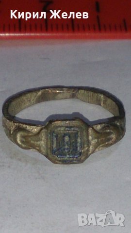 Стар пръстен уникат сачан с БУКВА П Ръчна ИЗРАБОТКА - 59541, снимка 5 - Антикварни и старинни предмети - 29005488