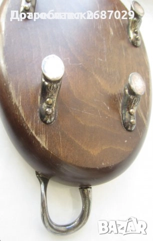 Красива голяма стара Дървена чиния - поднос, бик, маса, битова декорация, битов кът, снимка 7 - Други - 46364934