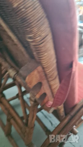 ратанов стол шезлонг с възглаеничка, снимка 6 - Други - 50699925