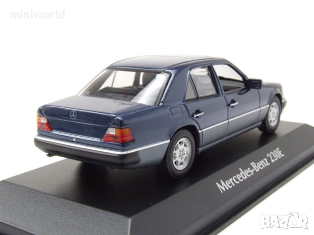 Mercedes-Benz 230E W124 от 1991 - мащаб 1:43 на Maxichanps моделът е нов в PVC дисплей-кейс, снимка 11 - Колекции - 43516230