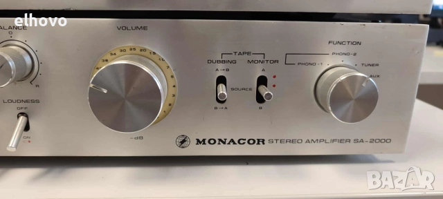 Стерео усилвател и тунер Monacor SA-2000, ST-2000X, снимка 4 - Ресийвъри, усилватели, смесителни пултове - 51877108