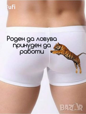 10лв, прашки или бикини и боксерки с индивидуални надписи и или картинка, само бели , снимка 13 - Бельо - 32571020