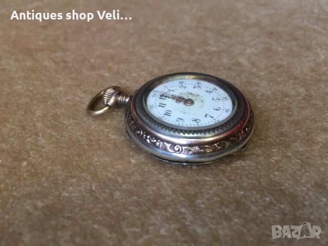 Сребърен джобен часовник №3638 , снимка 4 - Други ценни предмети - 40026160