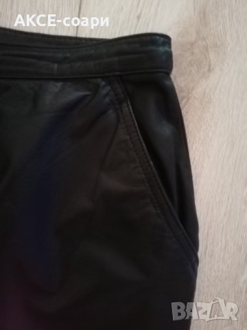 Пола естествена кожа, Отлично състояние! , снимка 2 - Поли - 38213059