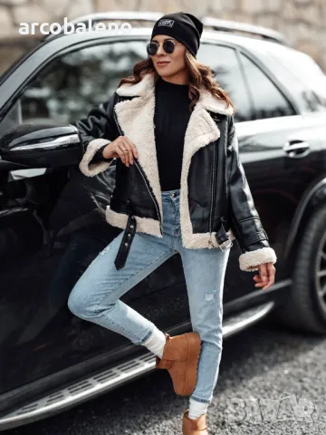 Дамско кожено зимно яке BELLCIAO, 3цвята , снимка 11 - Якета - 47422422