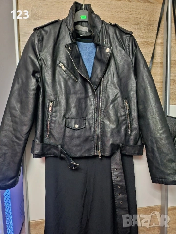 Дамско зимно кожено яке