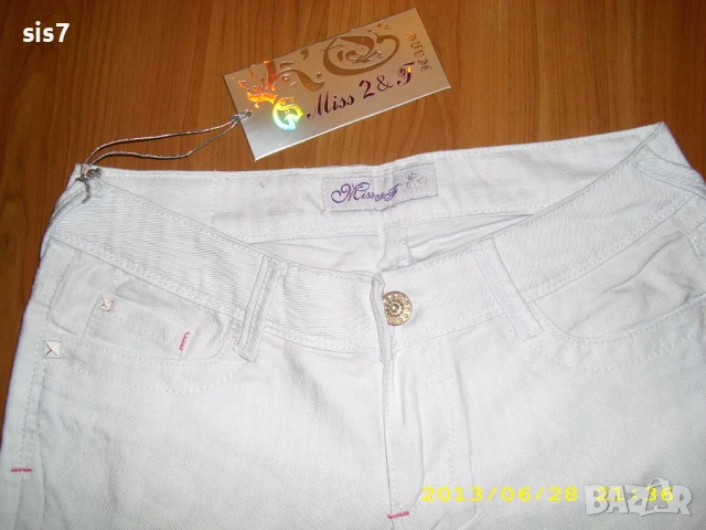 нови бели бермуди от Англия номер UK-12/40, снимка 4 - Къси панталони и бермуди - 51080159