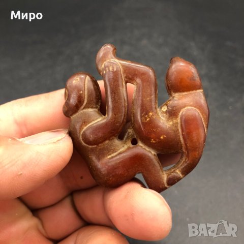 ЕРОТИЧНА ФИГУРКА ОТ НЕФРИТ СТАТУЕТКА ЕРОТИКА 18 + , снимка 3 - Антикварни и старинни предмети - 40512410