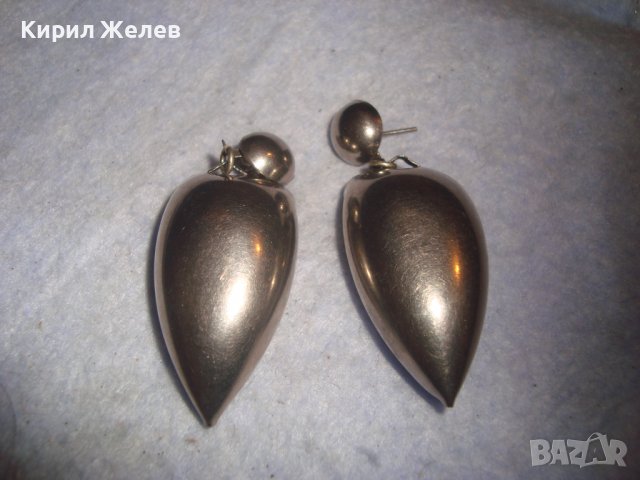 СРЕБРИСТИ ИЗИСКАНИ СТИЛНИ АРТ ОБЕЦИ 7420, снимка 5 - Обеци - 36591781