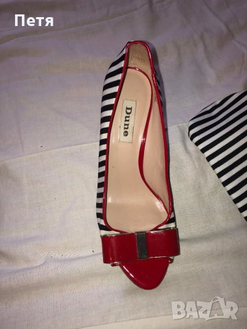 Dune Дамски обувки и чанта на райе, снимка 4 - Дамски обувки на ток - 28740432