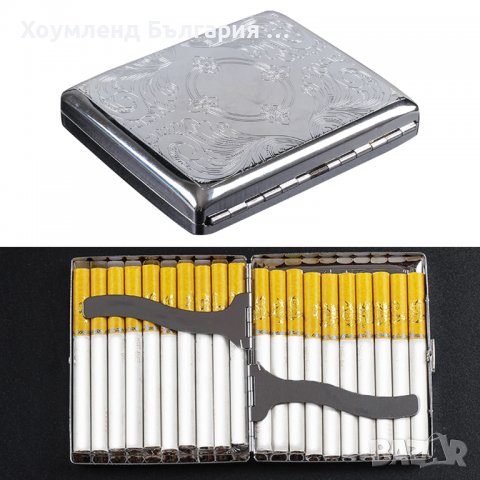 Метална табакера за 20 цигари, снимка 4 - Табакери - 38787655