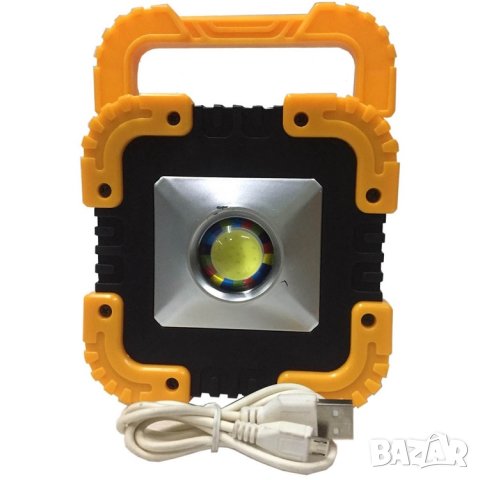 Акумулаторен COB LED фенер със соларен панел. За къмпинга, дома или работилницата, снимка 2 - Къмпинг осветление - 43833256