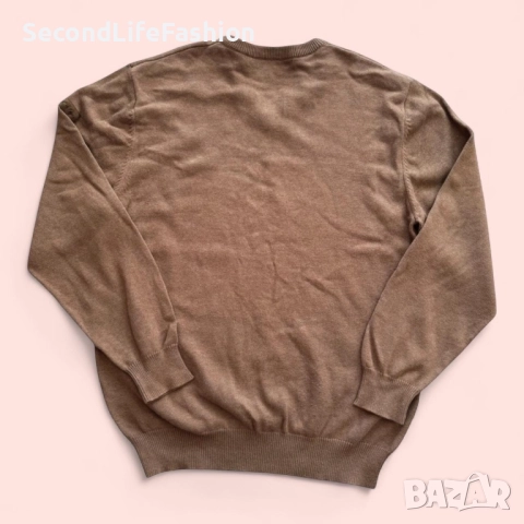Мъжки пуловер Baileys Scottish, кафяв от памучна вълна размер XXL, снимка 7 - Пуловери - 52287382