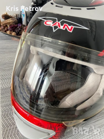 Пистова Каска За Мотор CAN Размер L 59-60см, снимка 6 - Аксесоари и консумативи - 50760997