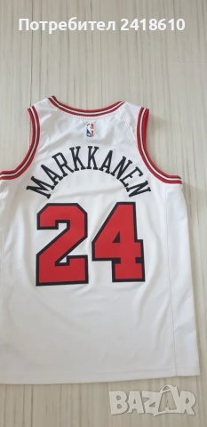 Nike NBA Chicago Bulls Lauri Markkanen #24 Mens Size 44 /S - M ОРИГИНАЛ! МЪЖКИ ПОТНИК!, снимка 9 - Спортни дрехи, екипи - 47346235