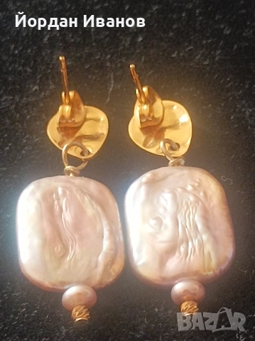 Обеци с перли , снимка 3 - Обеци - 52372389