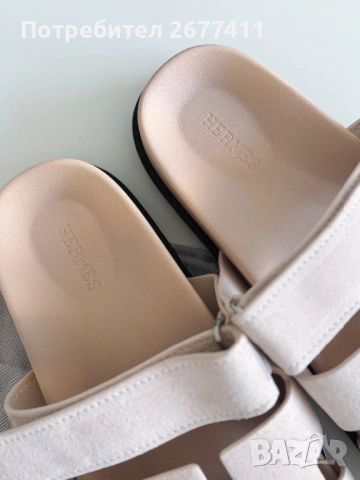 Дамски розови сандали Hermes , снимка 3 - Чехли - 53184850
