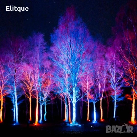 Интелигентен LED прожектор с дистанционно, 100W, различен цвят светлини (multicolor), снимка 3 - Други стоки за дома - 52904045