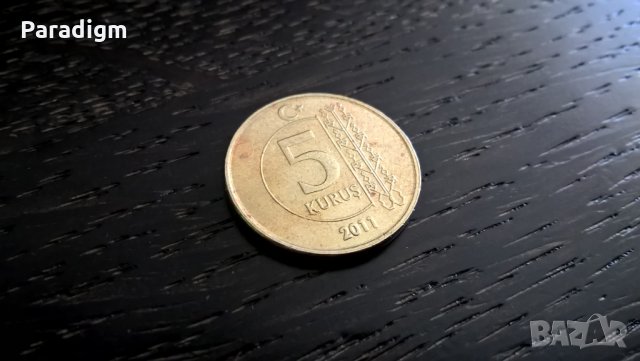 Монета - Турция - 5 куруша | 2011г.