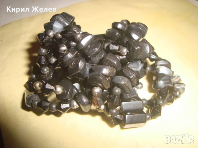 АРТ ХЕДН-МЕЙД КОЛИЕ от МАГНЕТИТ и АХАТ 20350, снимка 3 - Колиета, медальони, синджири - 33423043