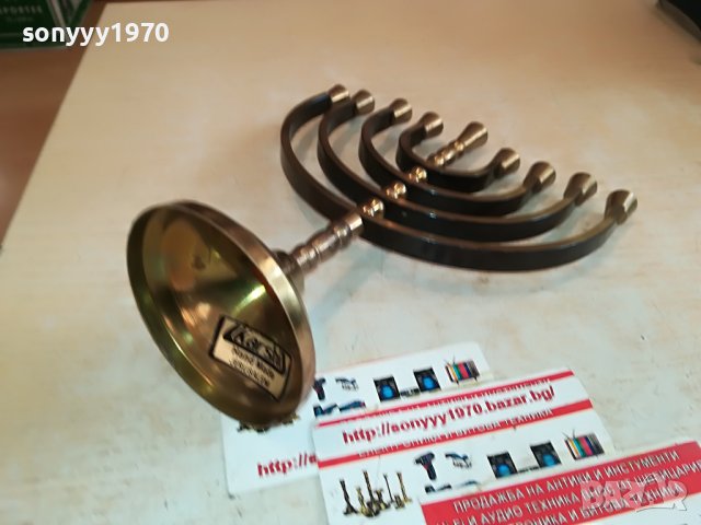 евреиски свещник от франция 18х16х7см 2012221155, снимка 3 - Други ценни предмети - 39064454