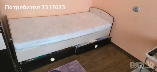 Детско Легло с Чекмеджета + Скринче, снимка 1