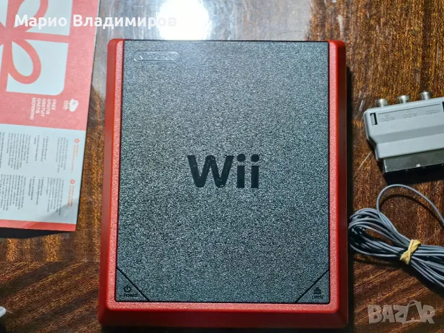 Nintendo Wii Mini - Mario edition , снимка 4 - Nintendo конзоли - 49602312