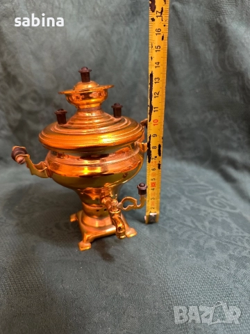 Винтидж руски сувенирни самовари, произведени в СССР около 1975 г, в два варианта, снимка 9 - Антикварни и старинни предмети - 52341093