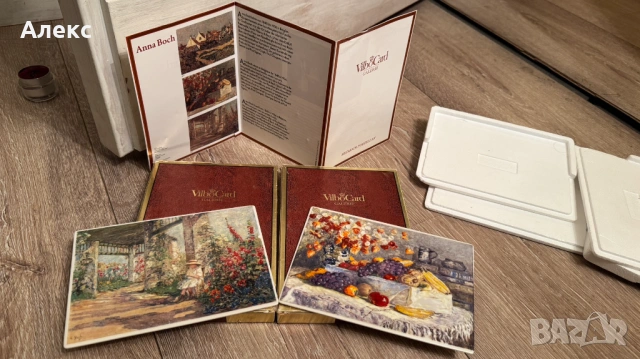 Villeroy & Boch–Комплект Керамични плочи по картини на Анна Бош/ 1848г– 1936г/, снимка 4 - Антикварни и старинни предмети - 53058688