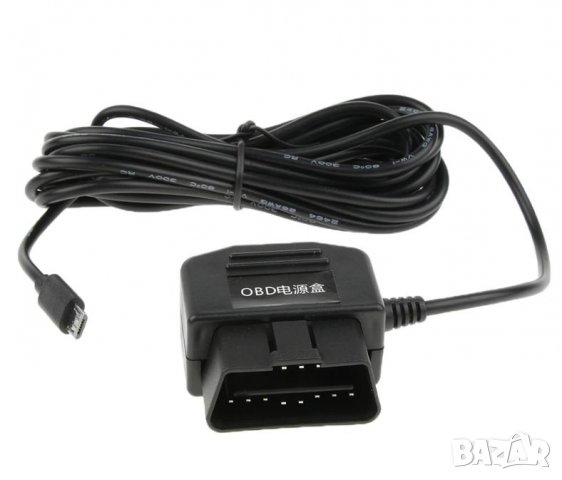 DC 8V-40V към 5V2.1A Автомобилен Инвертор Захранване OBD2 към MicroUSB Зарядно Адаптер Конектор 3.5м, снимка 1 - Навигация за кола - 37187796