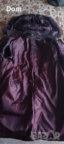 Дълго кожено дамско яке с качулка номер, снимка 7 - Якета - 49302515