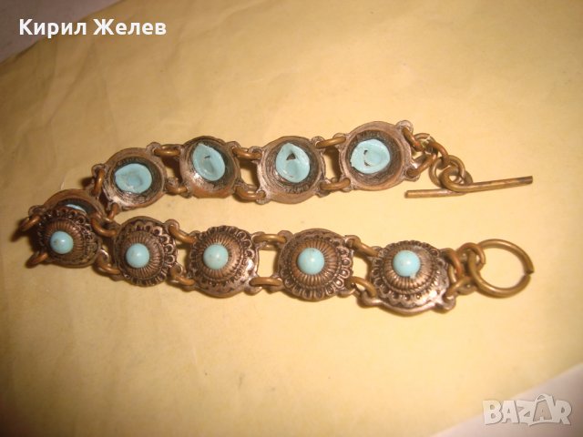 19 век ВЪЗРОЖДЕНСКА ТЮРКОАЗЕНА БРОНЗОВА ПОСРЕБРЕНА ЕТНОГРАФСКА ГРИВНА РЪЧНА ИЗРАБОТКА СТАРА 57151, снимка 15 - Антикварни и старинни предмети - 33216261