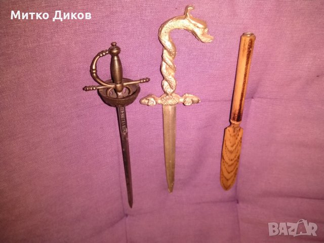 Ножове за писма-дървен -змия и испанска рапира