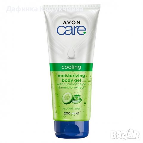 Охлаждащ хидратиращ гел за тяло с алое, ментол и краставица