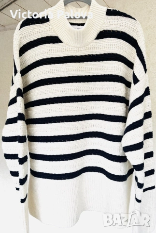 Премиум пуловер organic памук и вълна SAMSØE SAMSØE Дания, снимка 2 - Блузи с дълъг ръкав и пуловери - 53277839