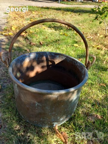 голям меден бакър, снимка 4 - Антикварни и старинни предмети - 43058400